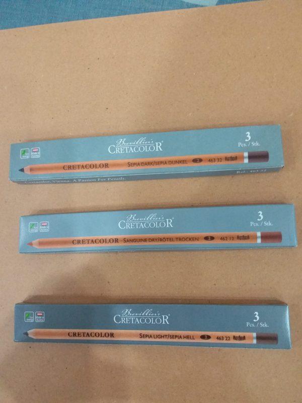 Cretacolor Artist Sketching Pencils In Brown Shades - thestationerycompany.pk