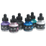 Daler Rowney FW Pearlescent Liquid Acrylic Inks 29.5ml Set of 6