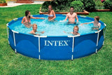 INTEX 12' x 30" Metal Frame Pool With Water Filter Pump Type "A"