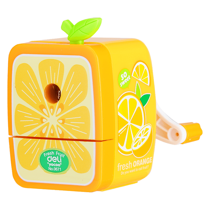 Deli Rotary Pencil Sharpener Fruit Shape E0671 - thestationerycompany.pk