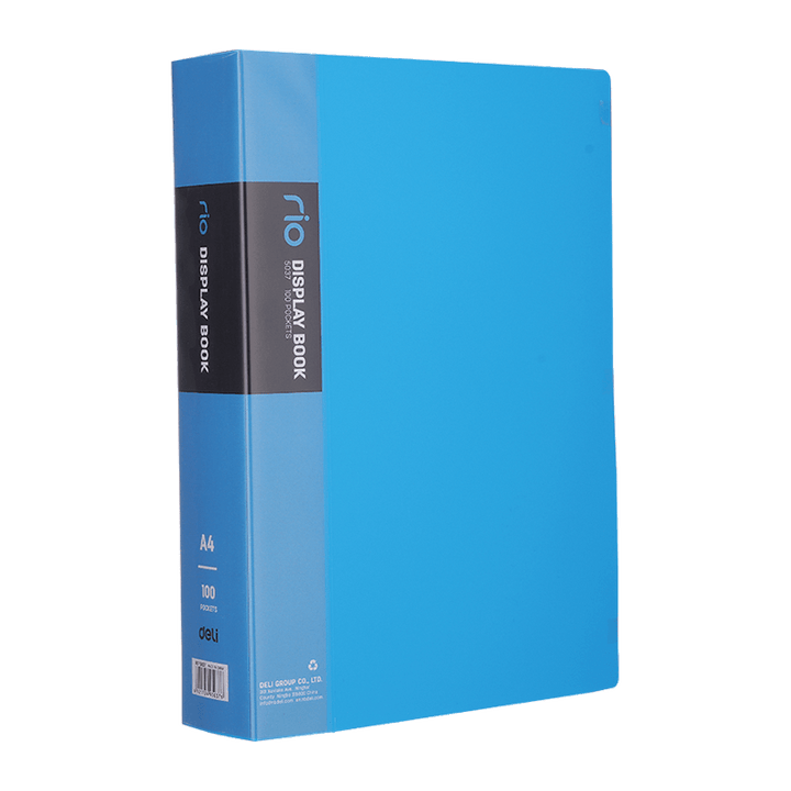 Deli E5037 Display Book A4 100 Pockets - thestationerycompany.pk