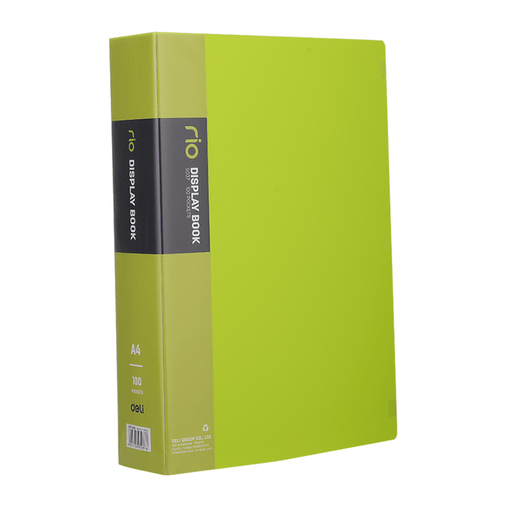 Deli E5037 Display Book A4 100 Pockets - thestationerycompany.pk