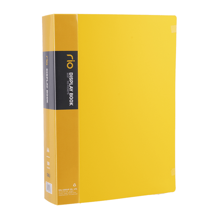 Deli E5037 Display Book A4 100 Pockets - thestationerycompany.pk