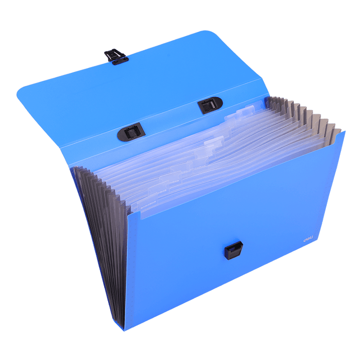 Deli EB40602 Expanding File Snap FC 13 Pockets - thestationerycompany.pk