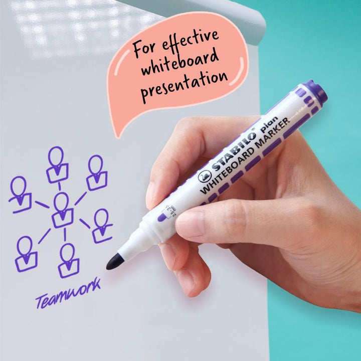 Stabilo Plan Whiteboard Marker Bullet Nib - thestationerycompany.pk
