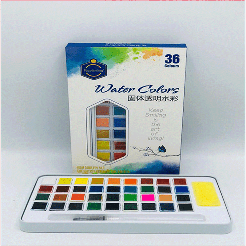 Keep Smiling Watercolor Set in Tin Box - thestationerycompany.pk
