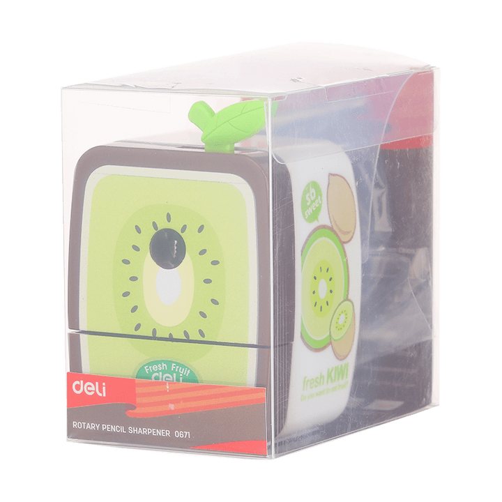 Deli Rotary Pencil Sharpener Fruit Shape E0671 - thestationerycompany.pk