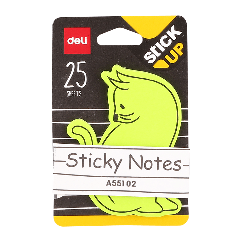 Deli Sticky Notes EA55102 Neon Colors - thestationerycompany.pk