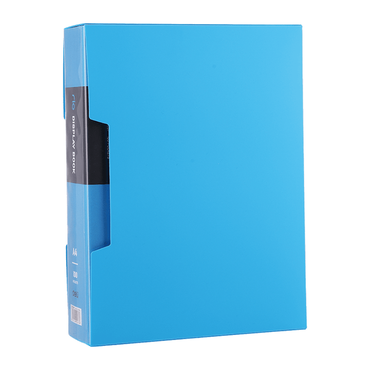 Deli E5037 Display Book A4 100 Pockets - thestationerycompany.pk
