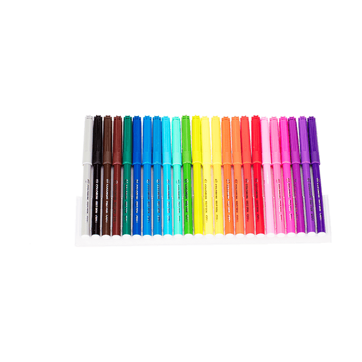 Deli Wateroclor Felt Pen 24 Colors Box EC10020 - thestationerycompany.pk