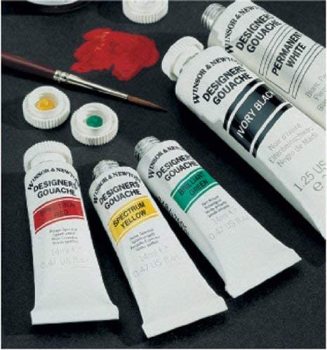 Winsor Newton Gouache Paint Primary Set Of 6 14ml Tubes - thestationerycompany.pk