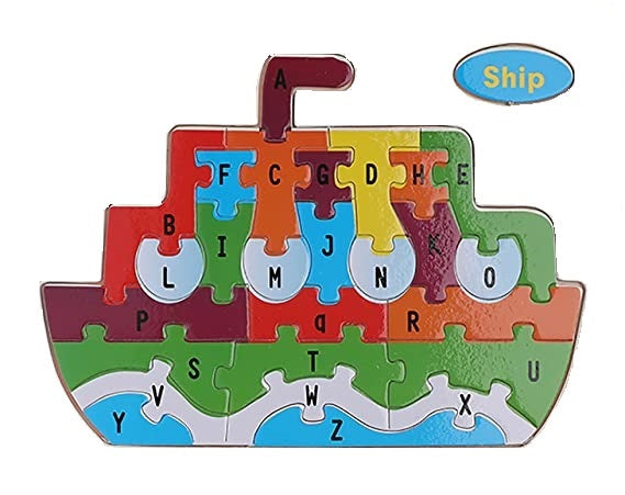 Wooden English Alphabet Puzzle