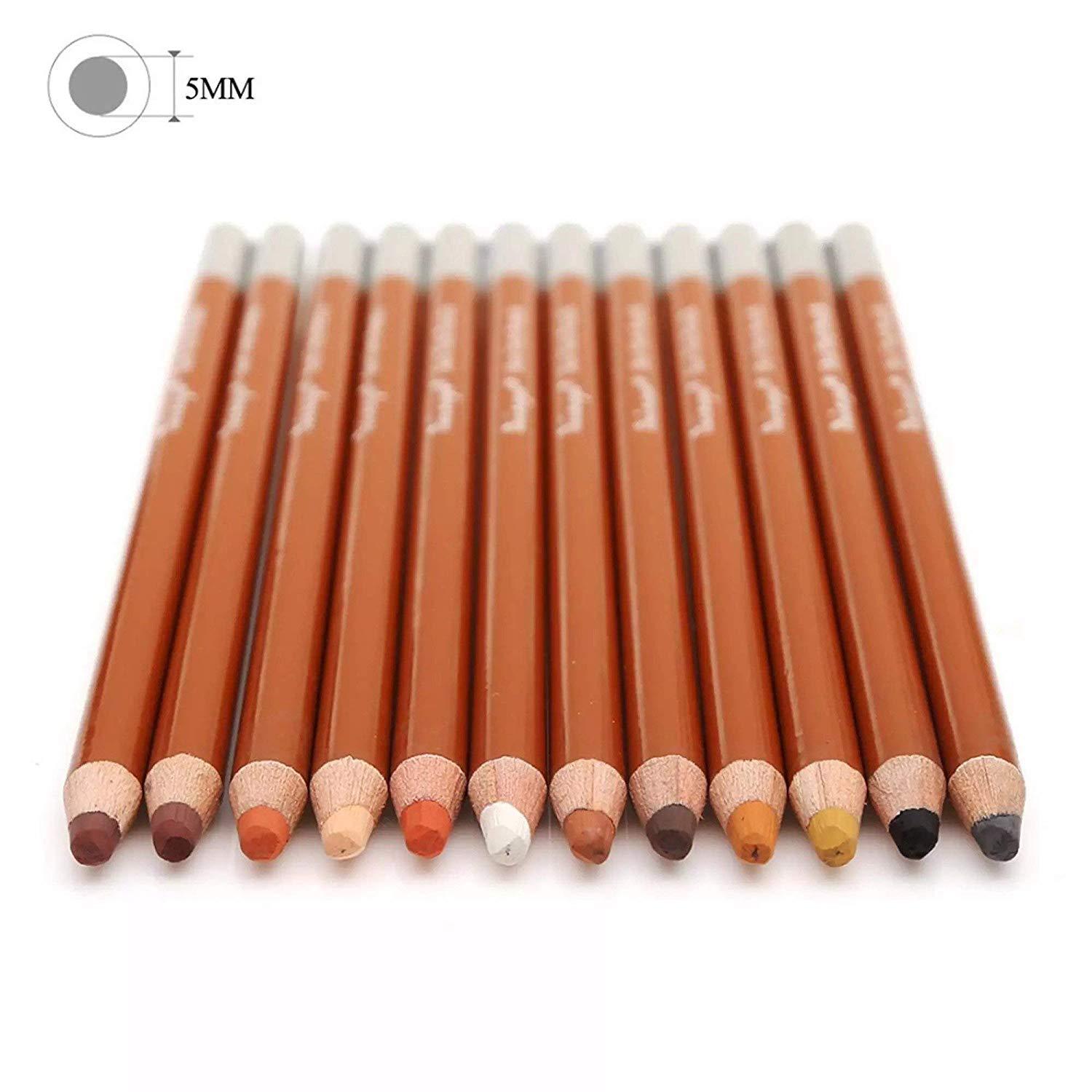 Worison Skin Tone Pastel Color Pencil Pack of 12 - thestationerycompany.pk