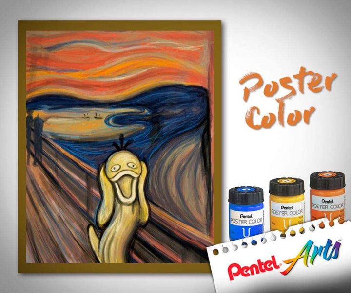 Pentel Poster Colors Paint Set 6 Colors 30ml - thestationerycompany.pk