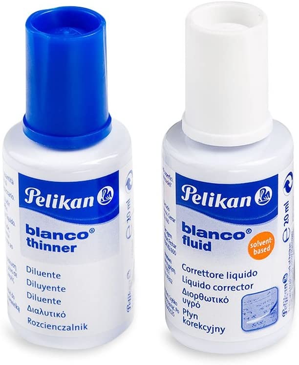 Pelikan Blanco Correction Fluid Thinner Box 2x20 ml - thestationerycompany.pk