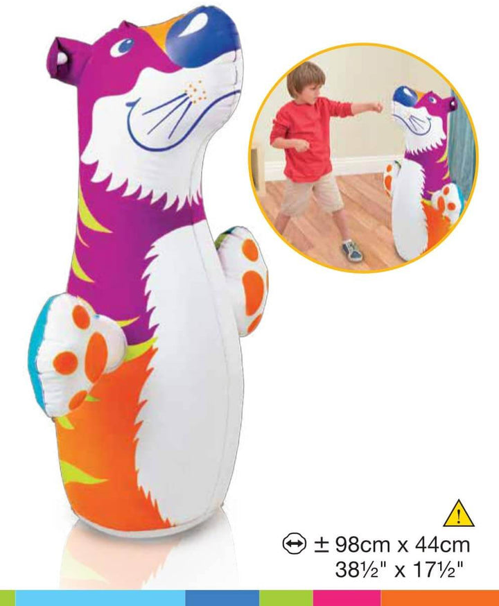 Intex 3D Bop Bag Blow Up Inflatable Tiger - thestationerycompany.pk