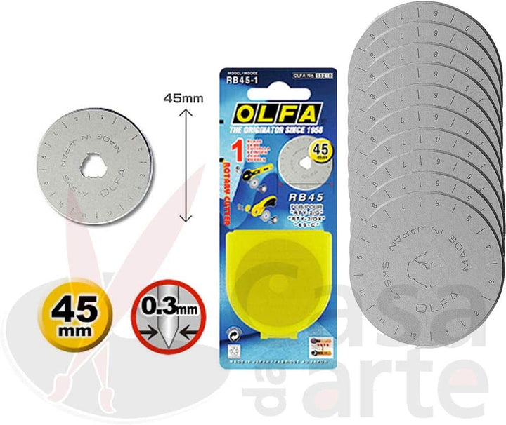 Olfa RB45-10 Blades Pack Of 10 - thestationerycompany.pk