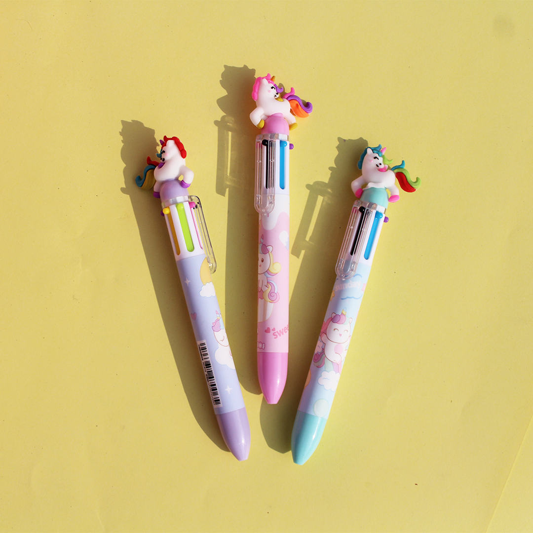 Unicorn 6 Colors Ball Point Pen