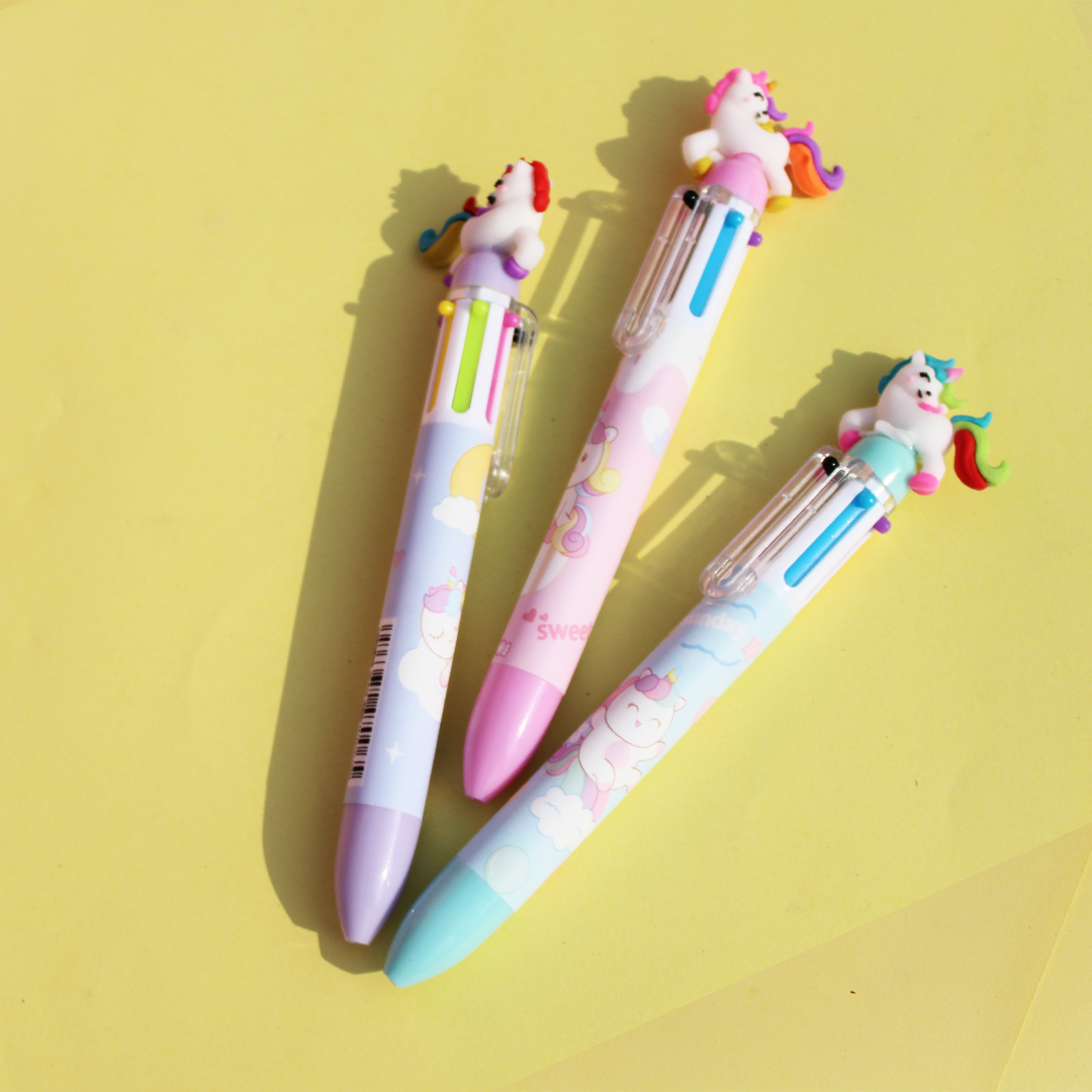 Unicorn 6 Colors Ball Point Pen