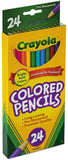 Crayola Long Barrel Colored Woodcase Pencils Pack Of 24