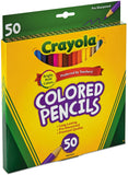 Crayola Long Barrel Colored Woodcase Pencils Pack Of 50