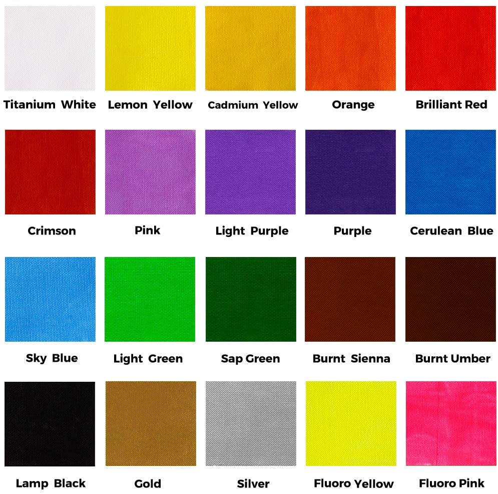 Mont Marte Fabric Paint Colors Set Of 20 – thestationerycompany.pk