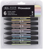 Winsor Newton Promarker Set Of 6 - thestationerycompany.pk