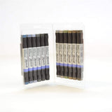 ZIG Kurecolor Gray Color Drawing Marker Set Of 6 Pcs - thestationerycompany.pk