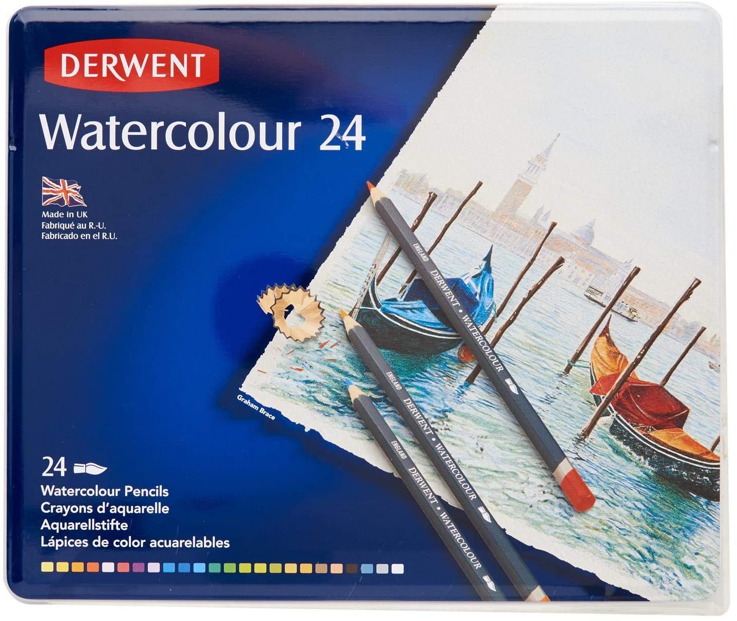 Derwent Watercolour Pencil Tin Pack