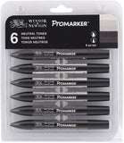 Winsor Newton Promarker Set Of 6 - thestationerycompany.pk