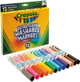 Crayola Washable Markers Broad Point Set Of 12 587812