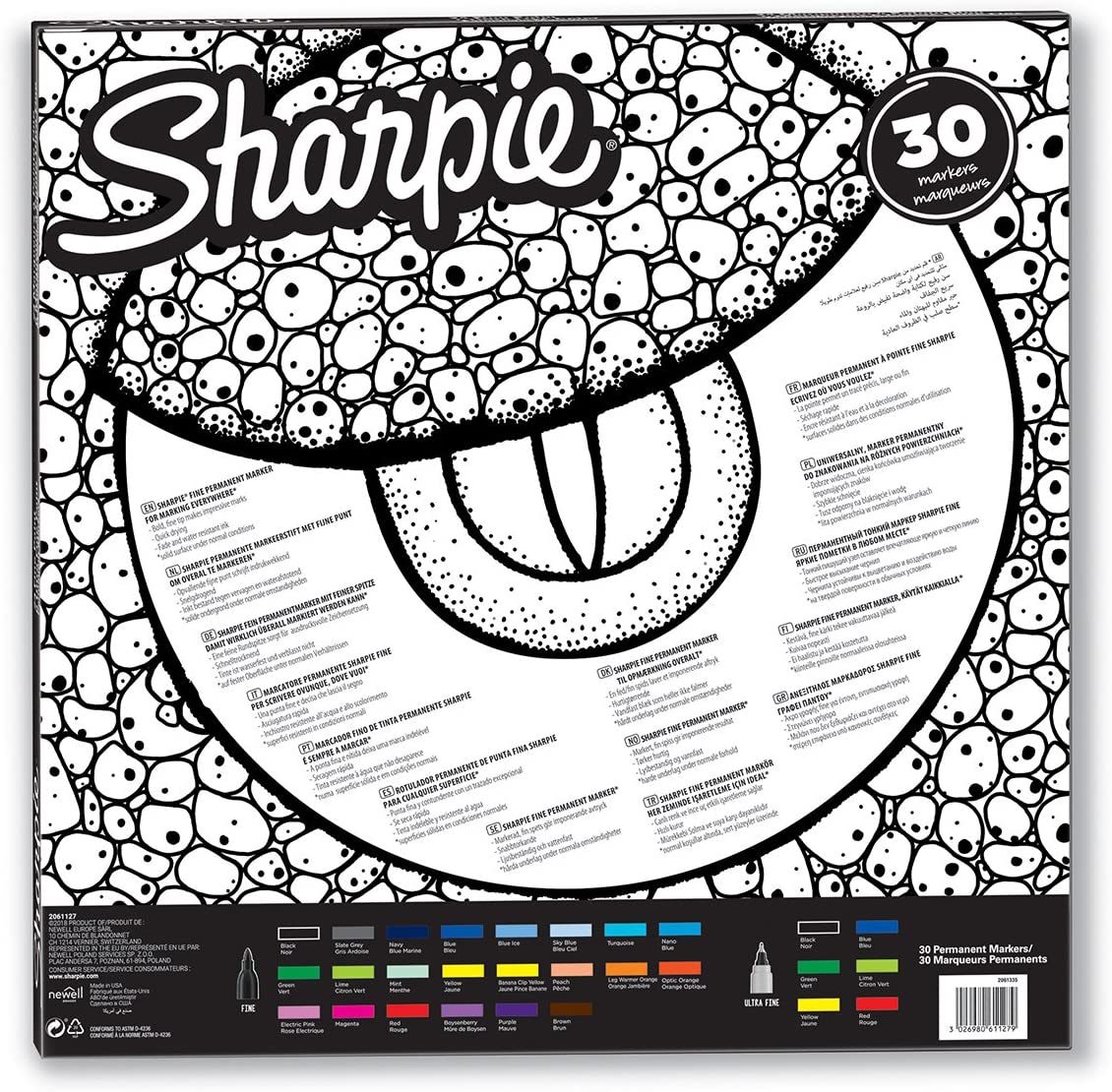 Sharpie 2061127 - Big Pack "Lizard Edition" 30 Color Marker Set - Image 3