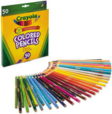 Crayola Long Barrel Colored Woodcase Pencils Pack Of 50