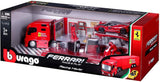 Bburago Ferrari Race And Play Racing Hauler Set with 1 Car - thestationerycompany.pk