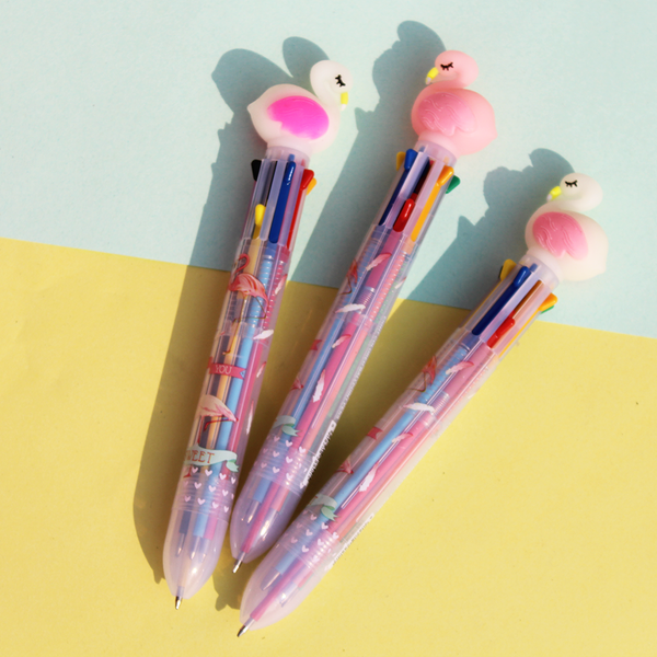 Flamingo 8 Color Ball Point Pen