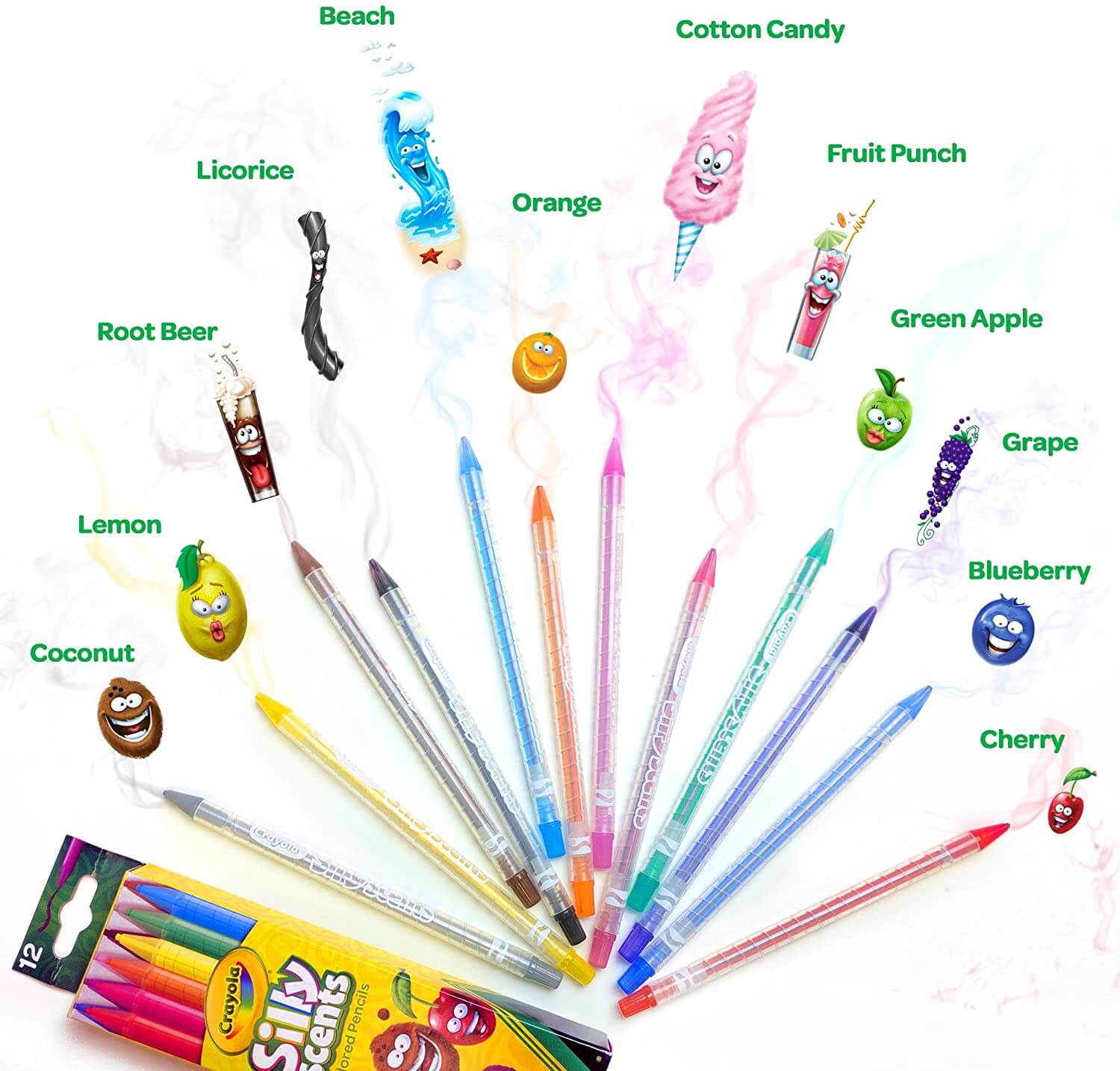 Crayola Sly Scented Twist Pencil Pack Of 12