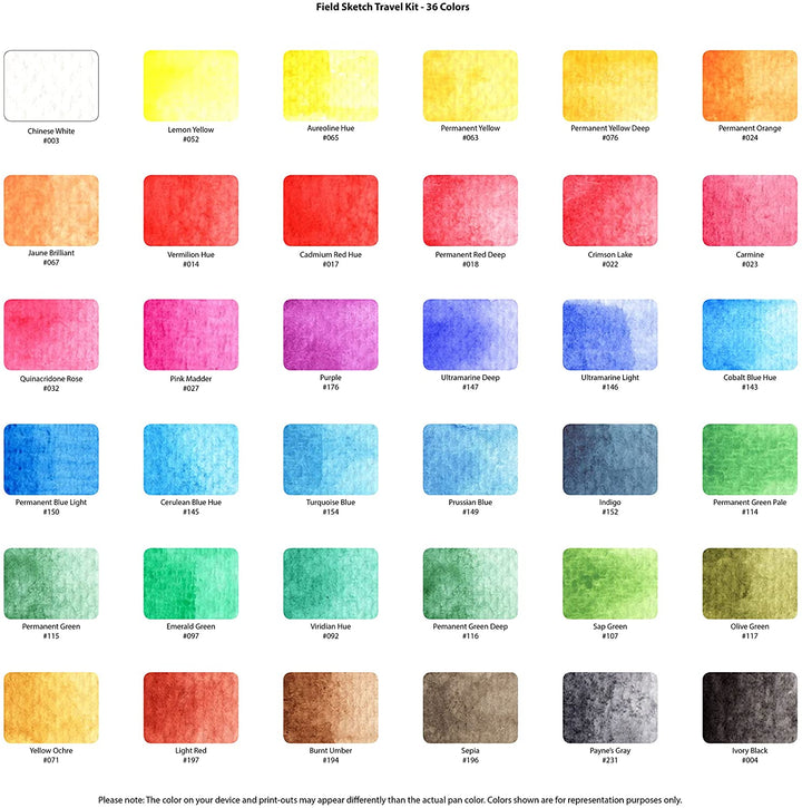 Sakura Koi Watercolor Set Of 36 - thestationerycompany.pk