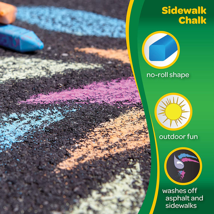 Crayola Washable Sidewalk Chalk Pack Of 24 - thestationerycompany.pk