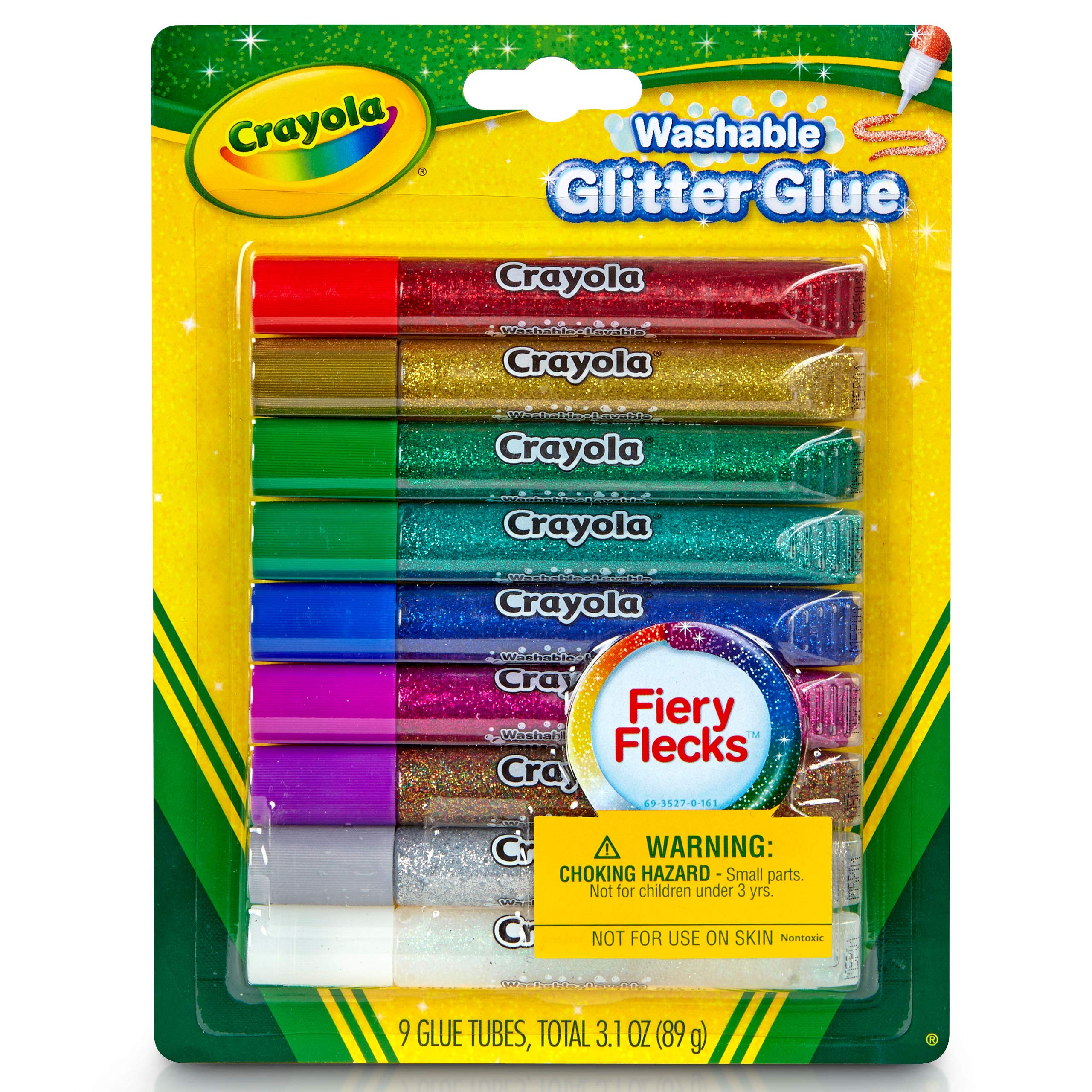 Crayola Washable Glitter Glue 9 pcs