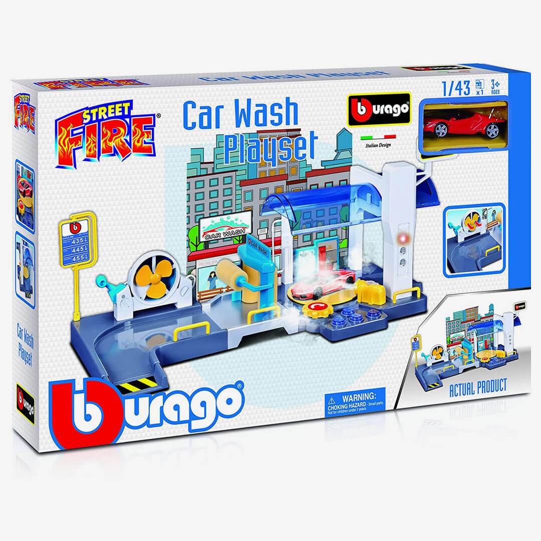 Bburago Car Wash Play Set 30406 1:43 - thestationerycompany.pk