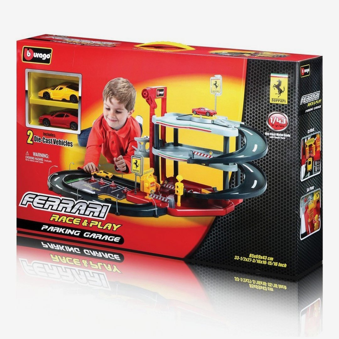 Bburago Ferrari Race & Play Parking Garage - thestationerycompany.pk