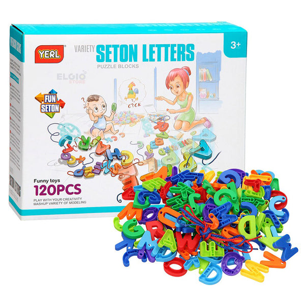 Variety Seton Letter Puzzle Blocks 120pcs