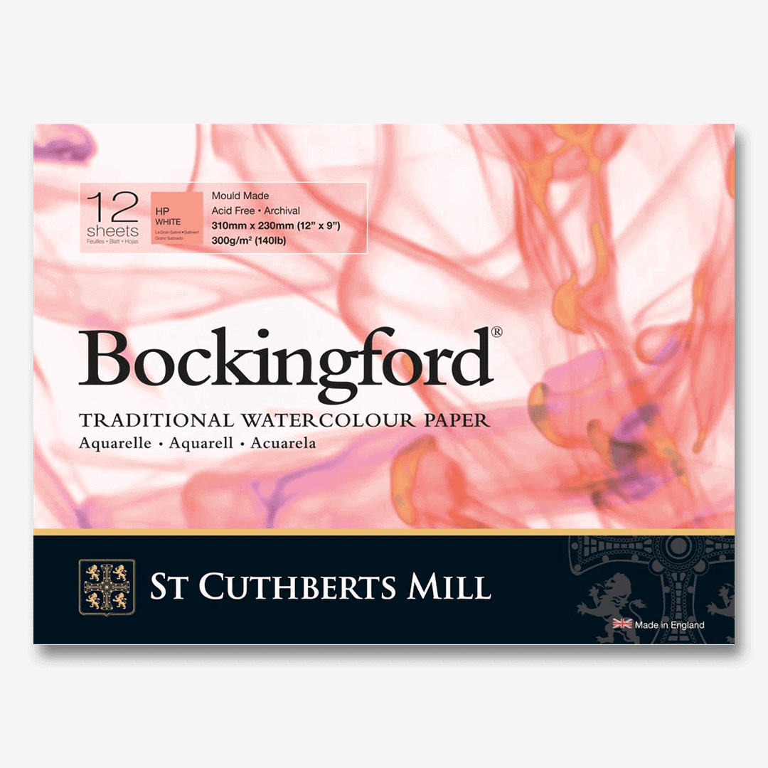 Bockingford Traditional Watercolor Pad 300gsm 12 Sheets
