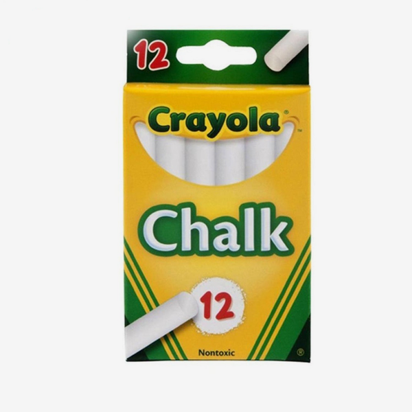 CRAYOLA CHALK WHITE Pack Of 12 510320
