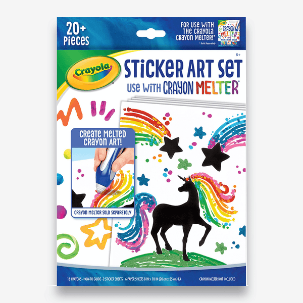 CRAYOLA MELT ART SET SILHOUETTE 040389