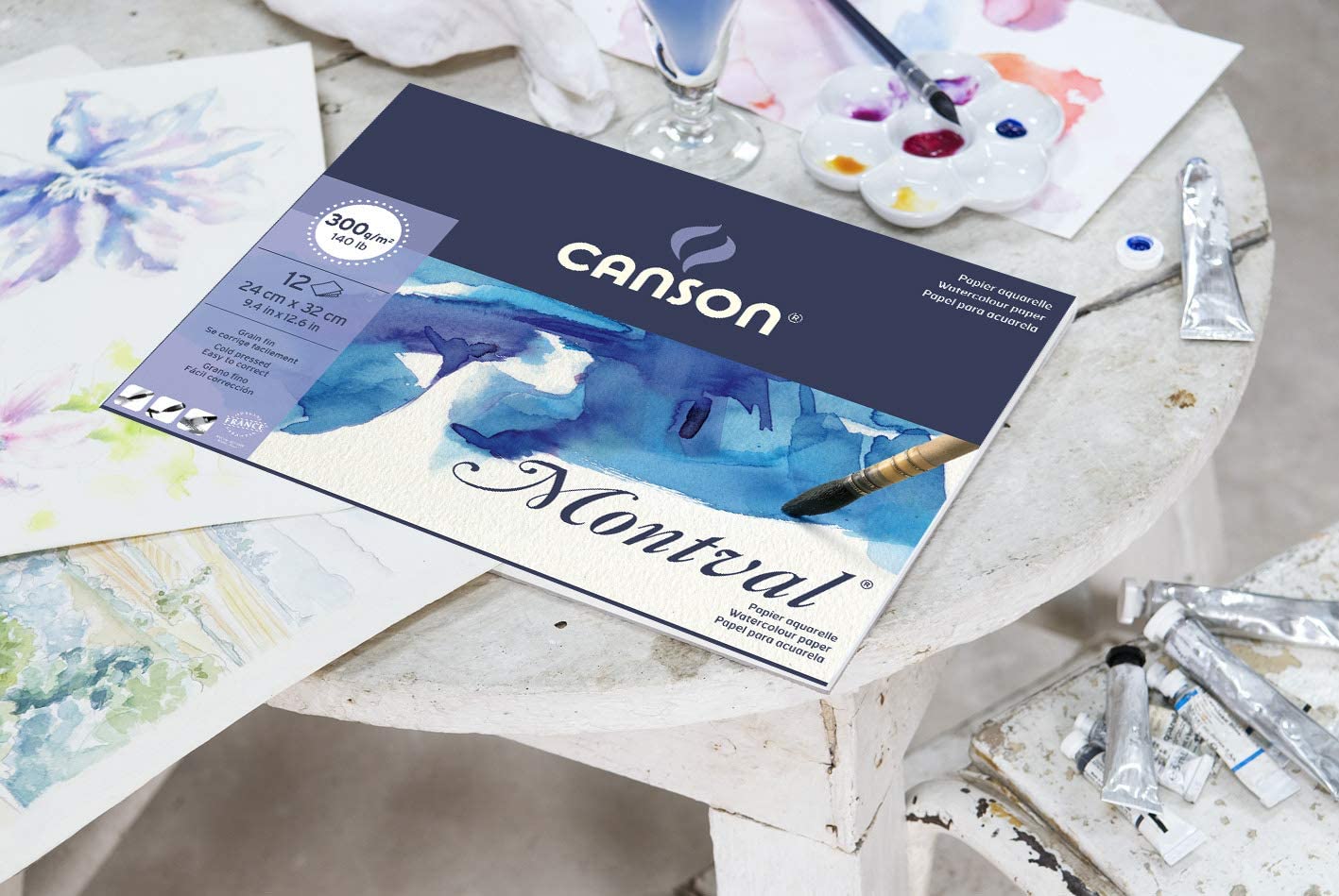 Canson : XL : Watercolour : Spiral Pad : 300gsm : 30 Sheets : A3 : Cold  Pressed - Canson : XL - Canson - Brands