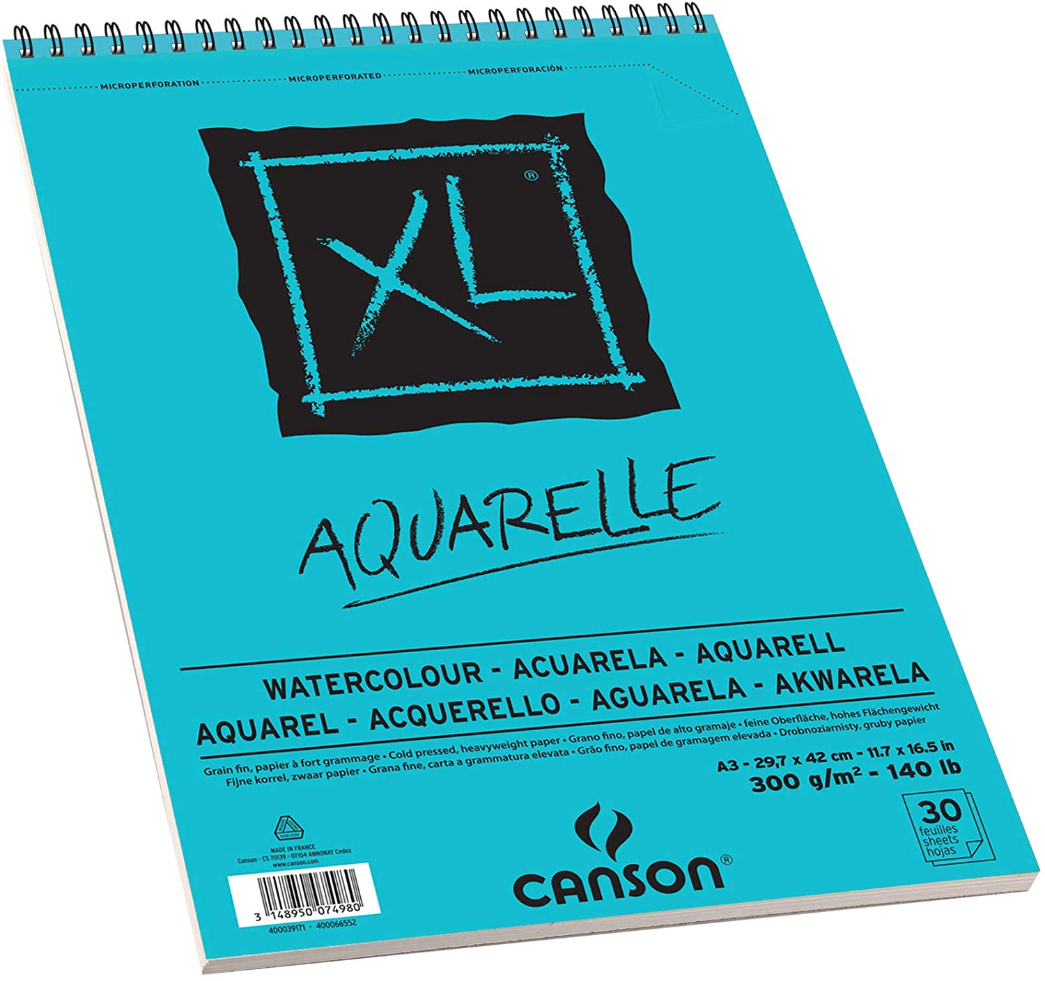 Watercolour book Canson XL Aquarelle hard cover - Vunder