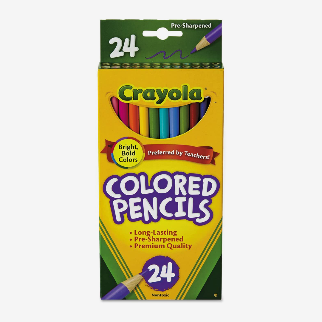 Crayola Long Barrel Colored Woodcase Pencils Pack Of 24