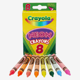 Crayola Neon Crayons Pack Of 8 - thestationerycompany.pk