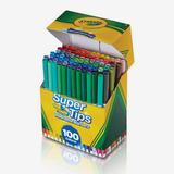Crayola Super Tips Assorted Color Washable Markers Box Of 100
